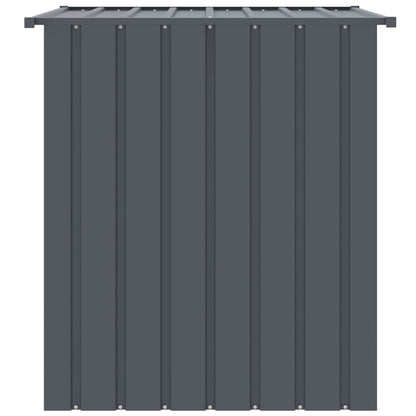 Dog House with Roof Black 110x103x109 cm Galvanised Steel