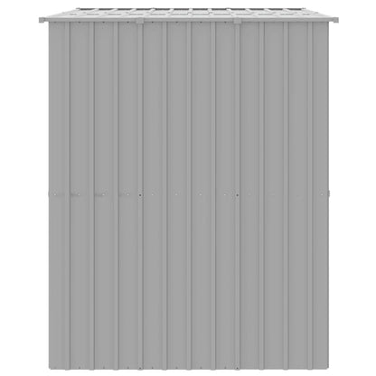 Dog House with Roof Light Grey 214x153x181 cm Galvanised Steel