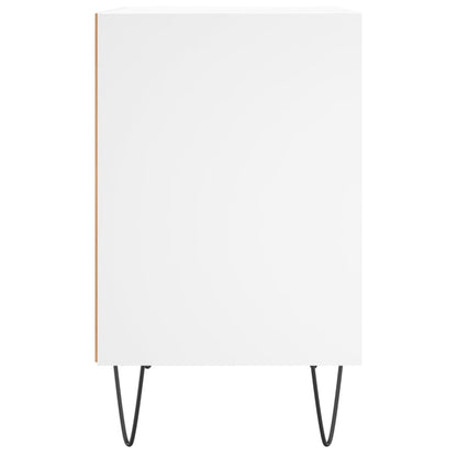 Bedside Cabinets 2 pcs White 40x30x50 cm Engineered Wood