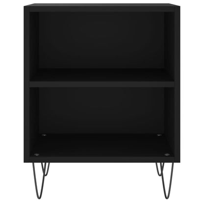 Bedside Cabinets 2 pcs Black 40x30x50 cm Engineered Wood