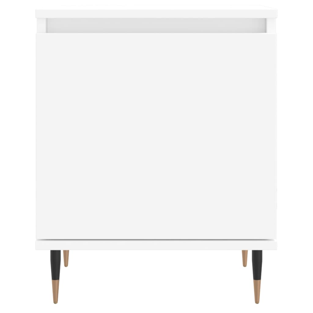 Bedside Cabinets 2 pcs White 40x30x50 cm Engineered Wood