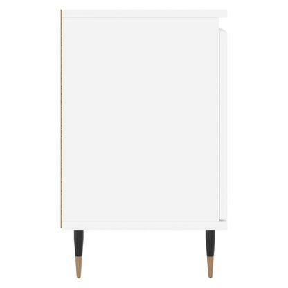 Bedside Cabinets 2 pcs White 40x30x50 cm Engineered Wood