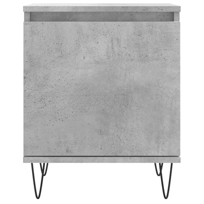 Bedside Cabinets 2 pcs Concrete Grey 40x30x50 cm Engineered Wood