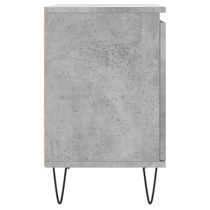 Bedside Cabinets 2 pcs Concrete Grey 40x30x50 cm Engineered Wood