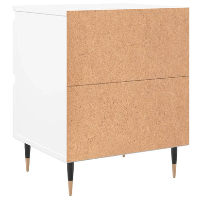 Bedside Cabinet White 40x35x50 cm Engineered Wood
