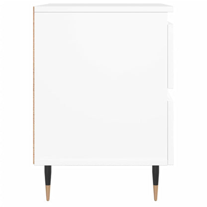 Bedside Cabinets 2 pcs White 40x35x50 cm Engineered Wood