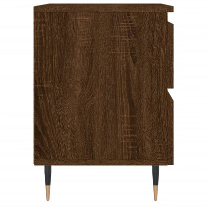 Bedside Cabinets 2 pcs Brown Oak 40x35x50 cm Engineered Wood