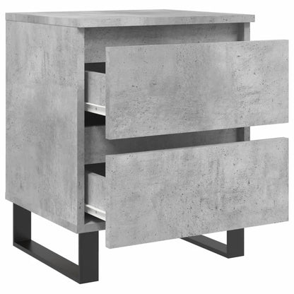 Bedside Cabinets 2 pcs Concrete Grey 40x35x50 cm Engineered Wood