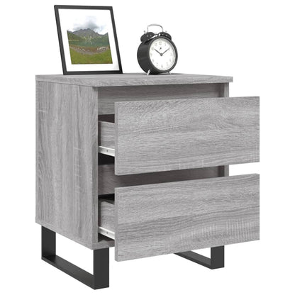 Bedside Cabinets 2 pcs Grey Sonoma 40x35x50 cm Engineered Wood
