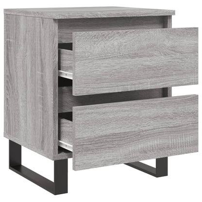 Bedside Cabinets 2 pcs Grey Sonoma 40x35x50 cm Engineered Wood