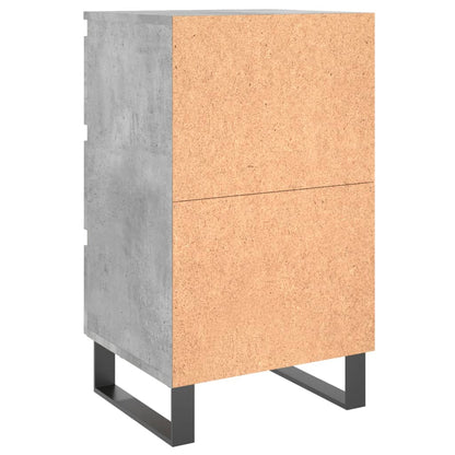 Bedside Cabinets 2 pcs Concrete Grey 40x35x69 cm Engineered Wood