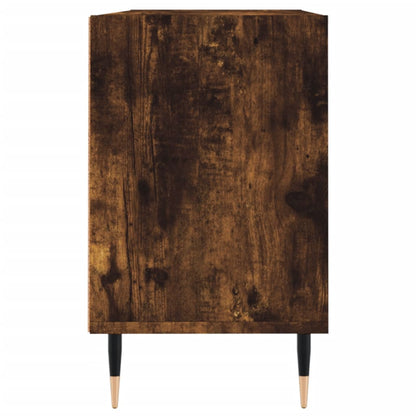 TV Cabinet Smoked Oak 103.5x30x50 cm Engineered Wood