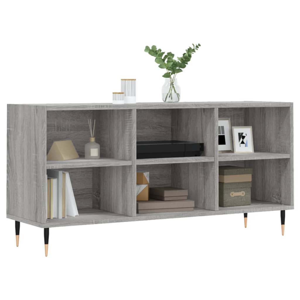 TV Cabinet Grey Sonoma 103.5x30x50 cm Engineered Wood