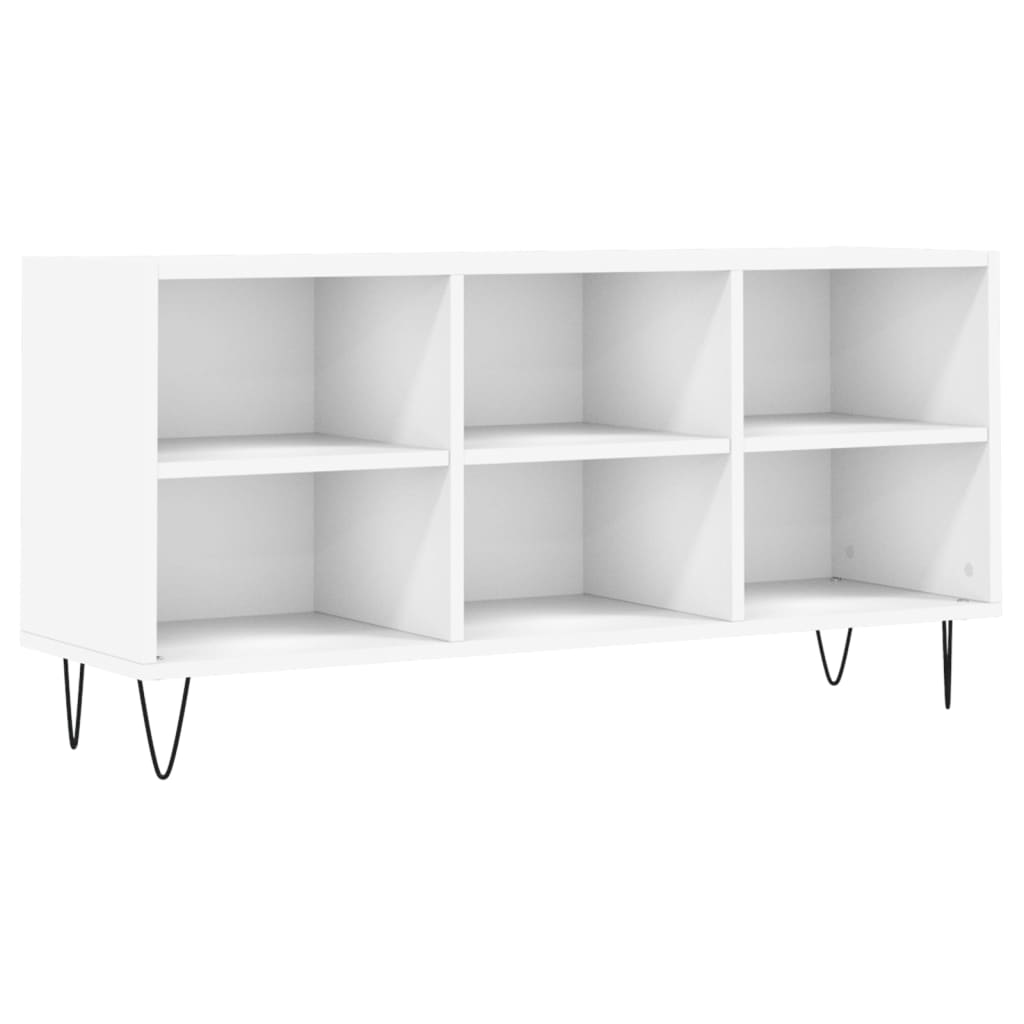TV Cabinet White 103.5x30x50 cm Engineered Wood