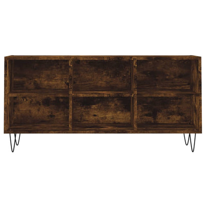 TV Cabinet Smoked Oak 103.5x30x50 cm Engineered Wood