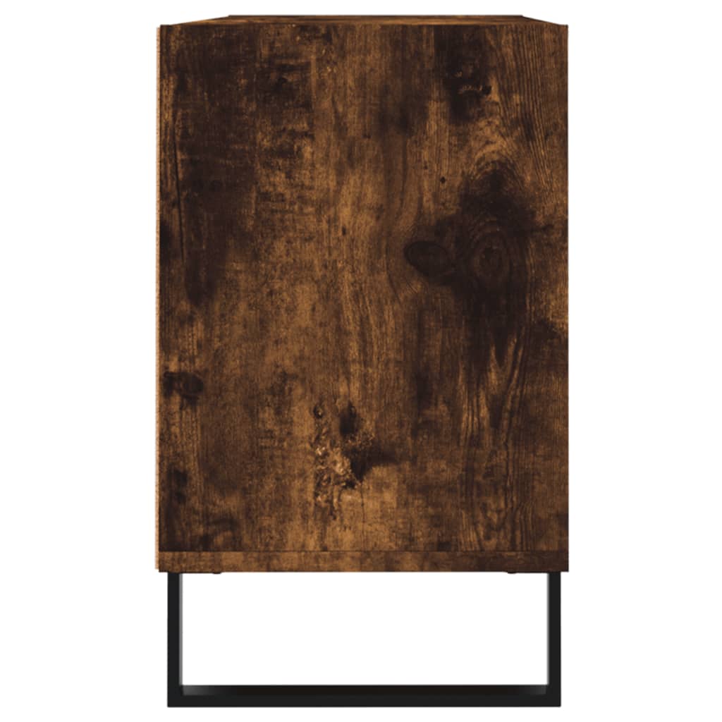 TV Cabinet Smoked Oak 103.5x30x50 cm Engineered Wood