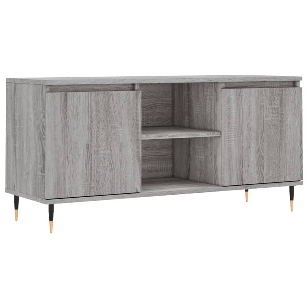 TV Cabinet Grey Sonoma 104x35x50 cm Engineered Wood
