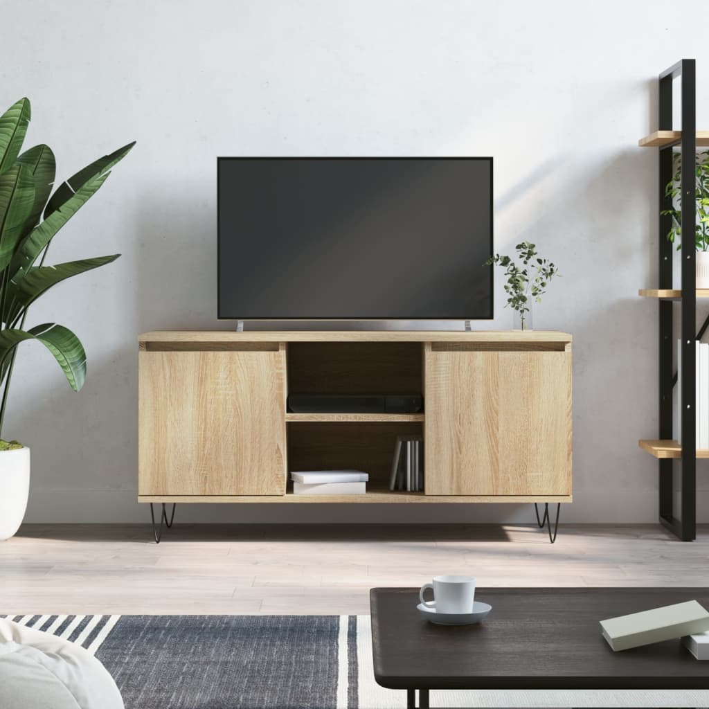 TV Cabinet Sonoma Oak 104x35x50 cm Engineered Wood