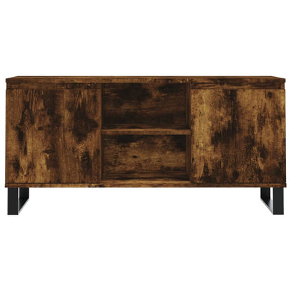 TV Cabinet Smoked Oak 104x35x50 cm Engineered Wood