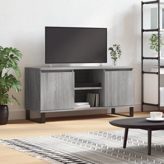 TV Cabinet Grey Sonoma 104x35x50 cm Engineered Wood