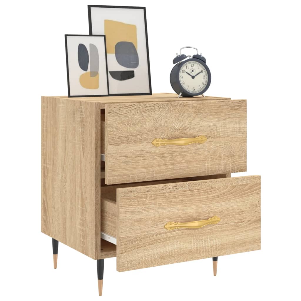 Bedside Cabinet Sonoma Oak 40x35x47.5 cm Engineered Wood