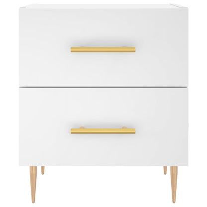 Bedside Cabinets 2 pcs White 40x35x47.5 cm Engineered Wood