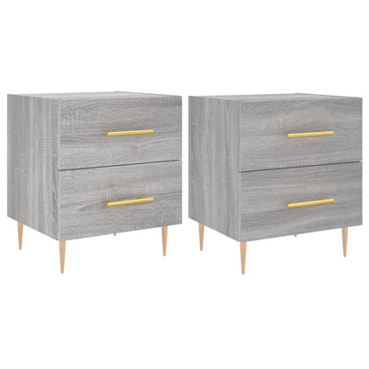 Bedside Cabinets 2 pcs Grey Sonoma 40x35x47.5 cm Engineered Wood