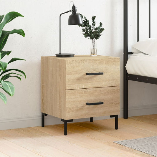 Bedside Cabinet Sonoma Oak 40x35x47.5 cm Engineered Wood