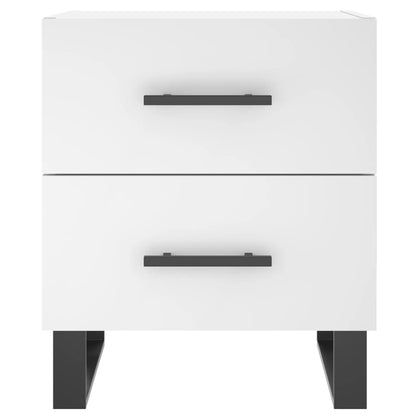 Bedside Cabinets 2 pcs White 40x35x47.5 cm Engineered Wood