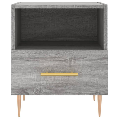Bedside Cabinet Grey Sonoma 40x35x47.5 cm Engineered Wood