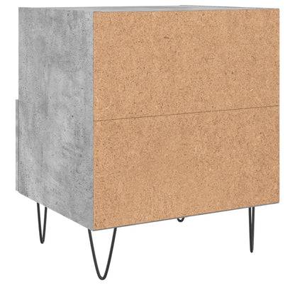 Bedside Cabinets 2 pcs Concrete Grey 40x35x47.5 cm Engineered Wood
