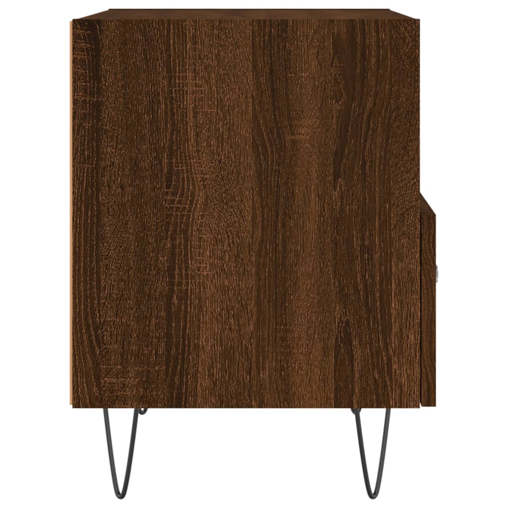 Bedside Cabinets 2 pcs Brown Oak 40x35x47.5 cm Engineered Wood