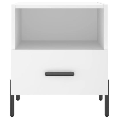 Bedside Cabinets 2 pcs White 40x35x47.5 cm Engineered Wood