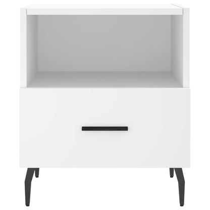 Bedside Cabinets 2 pcs White 40x35x47.5 cm Engineered Wood