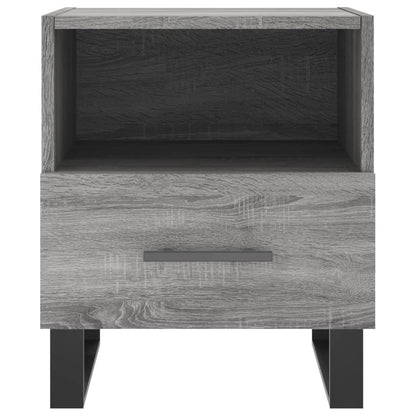 Bedside Cabinet Grey Sonoma 40x35x47.5 cm Engineered Wood