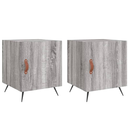 Bedside Cabinets 2 pcs Grey Sonoma 40x40x50 cm Engineered Wood