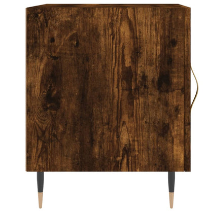Bedside Cabinets 2 pcs Smoked Oak 40x40x50 cm Engineered Wood