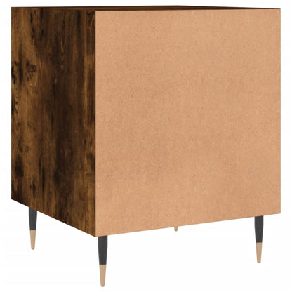 Bedside Cabinets 2 pcs Smoked Oak 40x40x50 cm Engineered Wood
