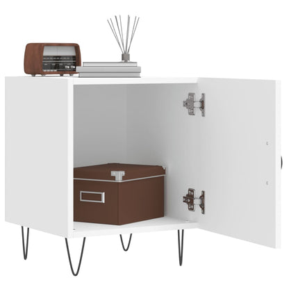 Bedside Cabinet White 40x40x50 cm Engineered Wood