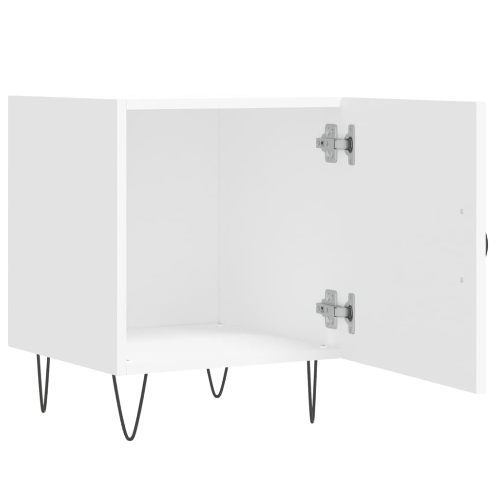 Bedside Cabinet White 40x40x50 cm Engineered Wood
