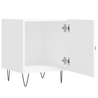 Bedside Cabinet White 40x40x50 cm Engineered Wood