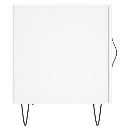 Bedside Cabinet White 40x40x50 cm Engineered Wood