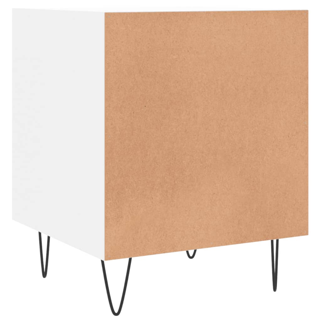 Bedside Cabinet White 40x40x50 cm Engineered Wood