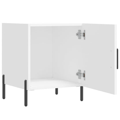 Bedside Cabinet White 40x40x50 cm Engineered Wood