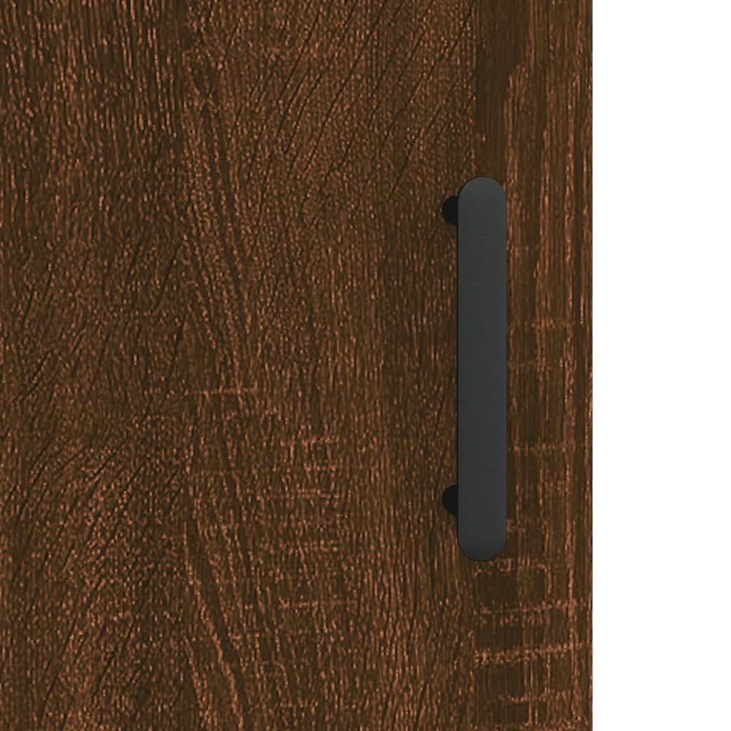 Bedside Cabinet Brown Oak 40x40x50 cm Engineered Wood