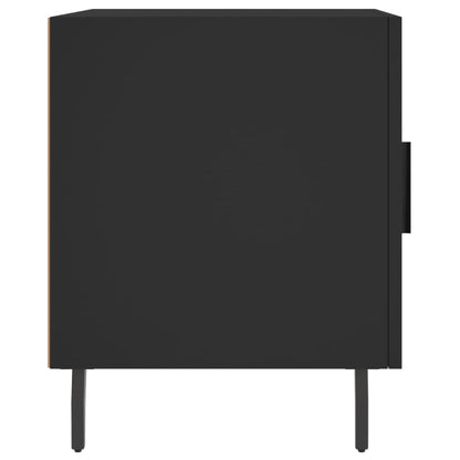 Bedside Cabinet Black 40x40x50 cm Engineered Wood
