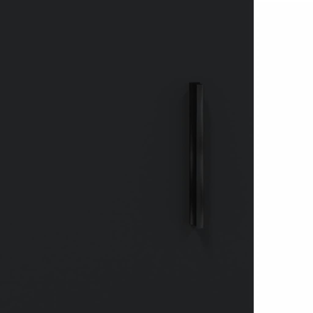 Bedside Cabinet Black 40x40x50 cm Engineered Wood