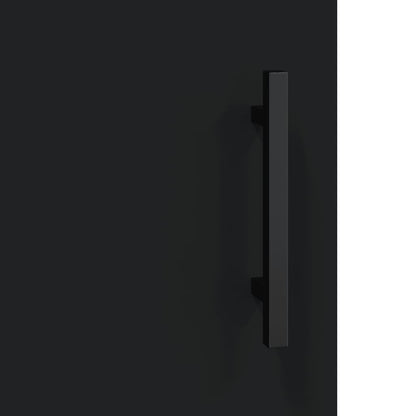 Bedside Cabinets 2 pcs Black 40x40x50 cm Engineered Wood