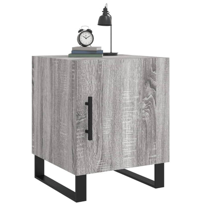 Bedside Cabinet Grey Sonoma 40x40x50 cm Engineered Wood
