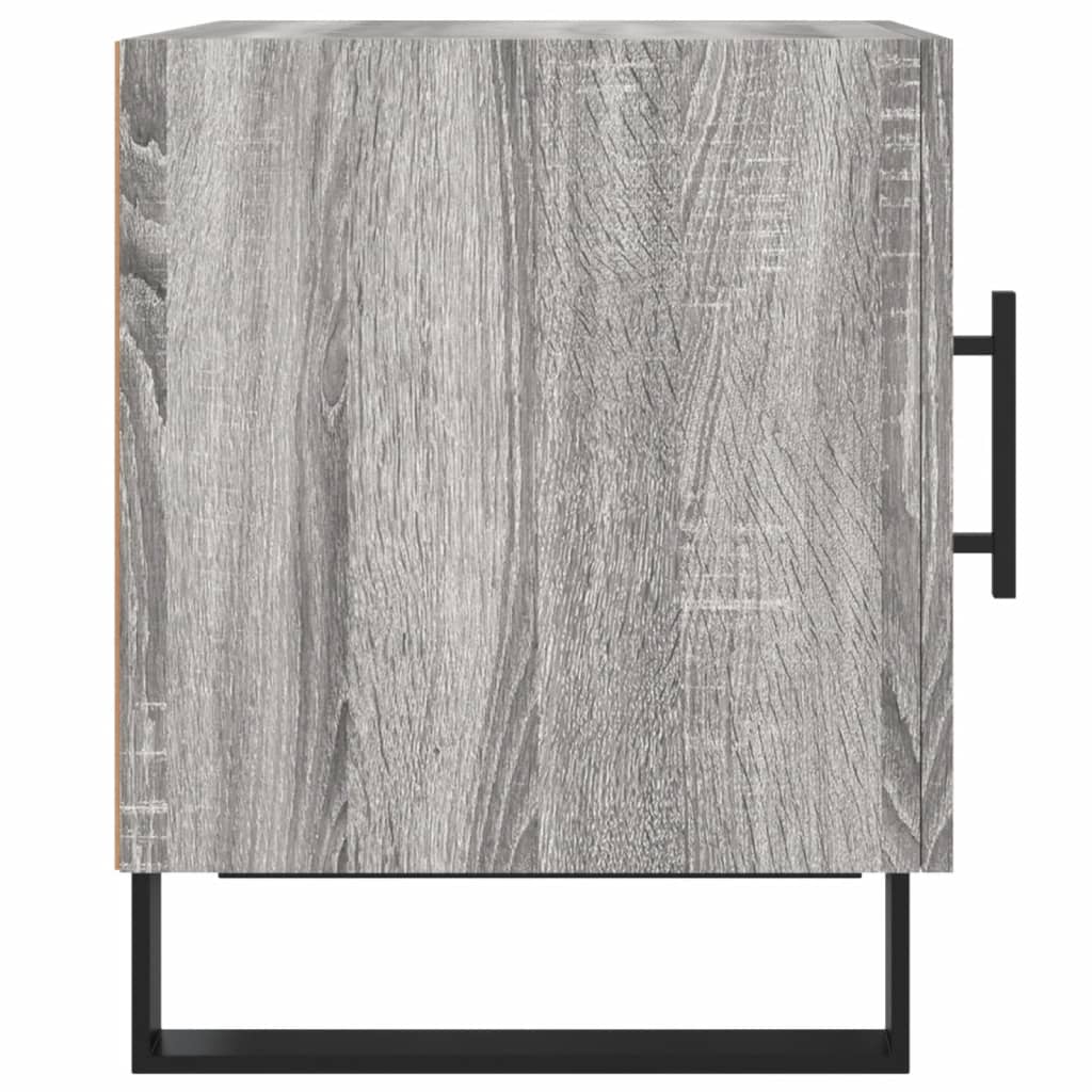 Bedside Cabinet Grey Sonoma 40x40x50 cm Engineered Wood